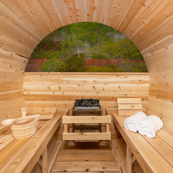 Tranquility MP Barrel Sauna by Leisurecraft (Wood Burning)
