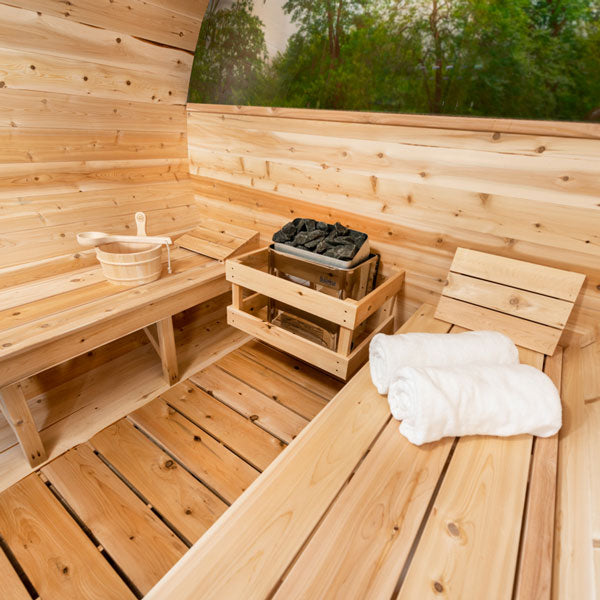 Tranquility MP Barrel Sauna by Leisurecraft (Wood Burning)