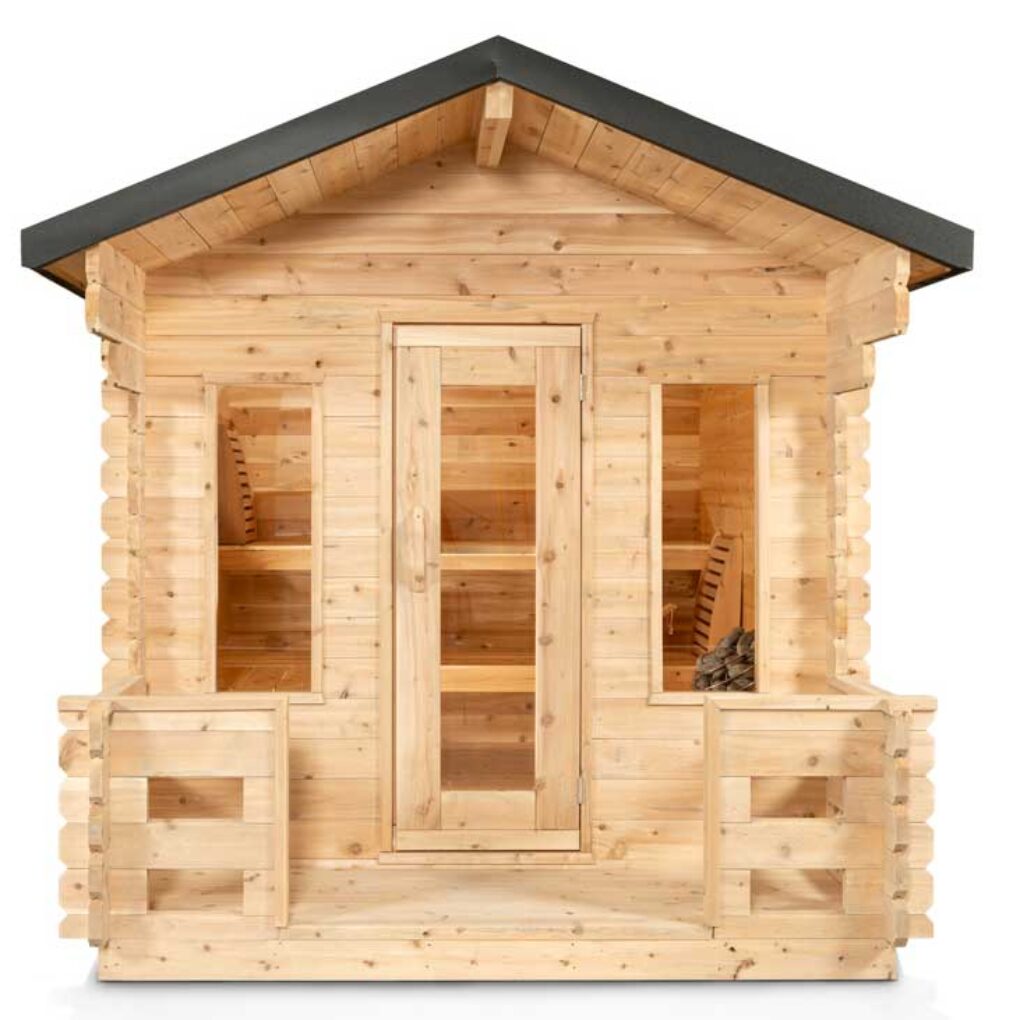 Georgian Cabin Sauna with Porch by Leisurecraft