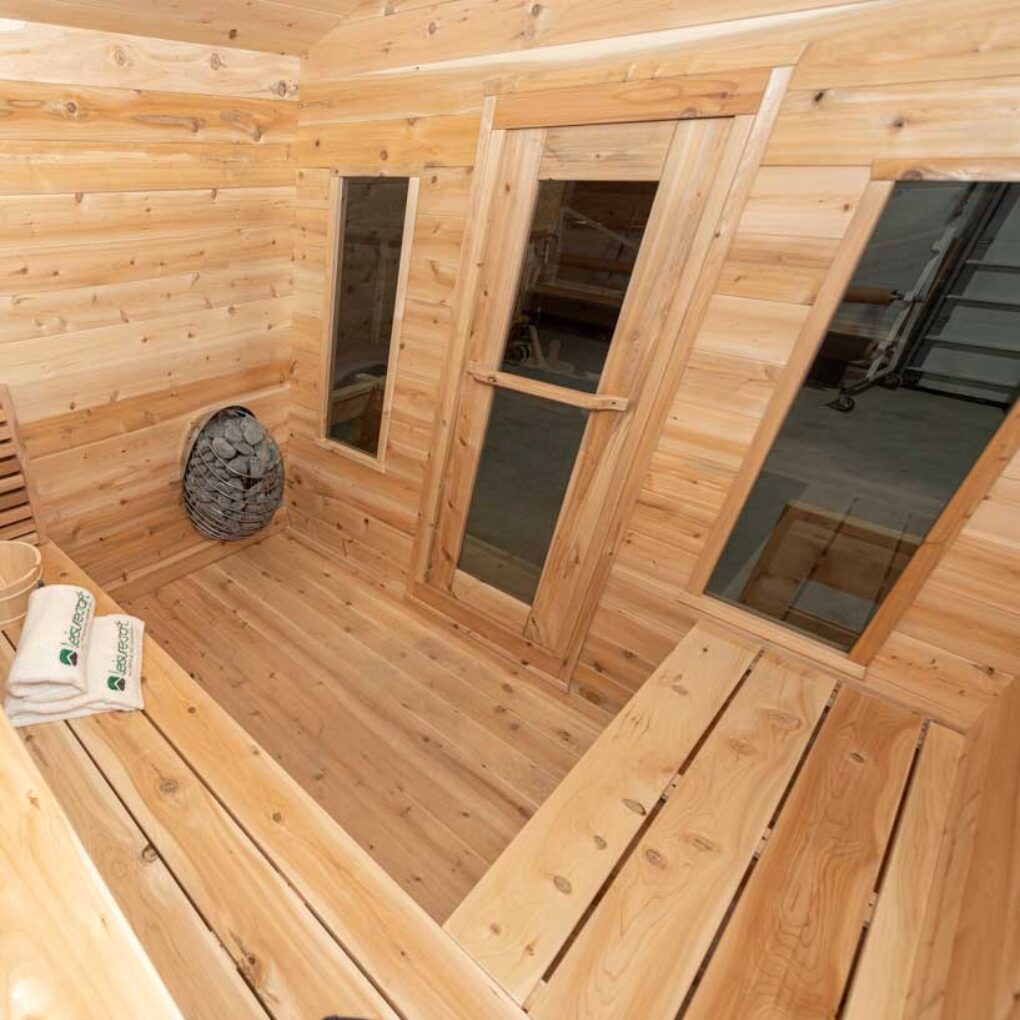 Georgian Cabin Sauna with Porch by Leisurecraft