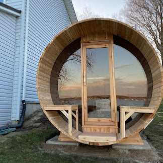 Tranquility MP Barrel Sauna by Leisurecraft (Wood Burning)