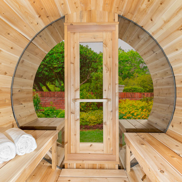 Tranquility MP Barrel Sauna by Leisurecraft (Wood Burning)