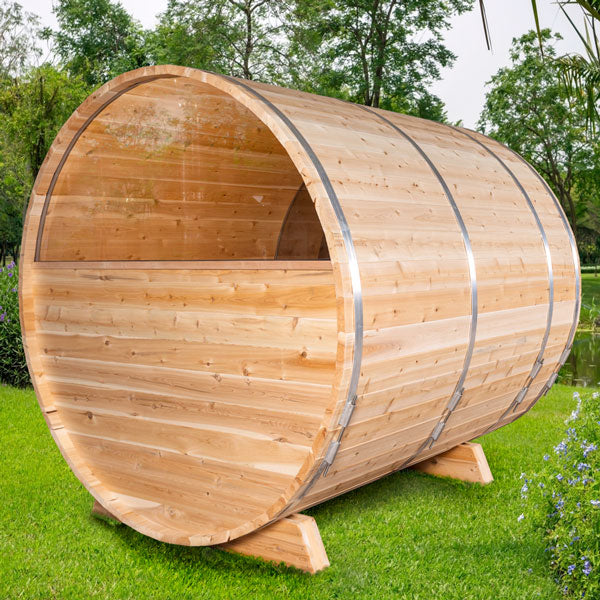 Tranquility MP Barrel Sauna by Leisurecraft (Wood Burning)