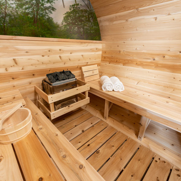 Tranquility MP Barrel Sauna by Leisurecraft (Wood Burning)