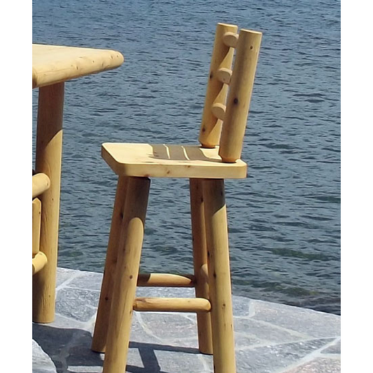 30" Stool with Ladder Back by Leisurecraft